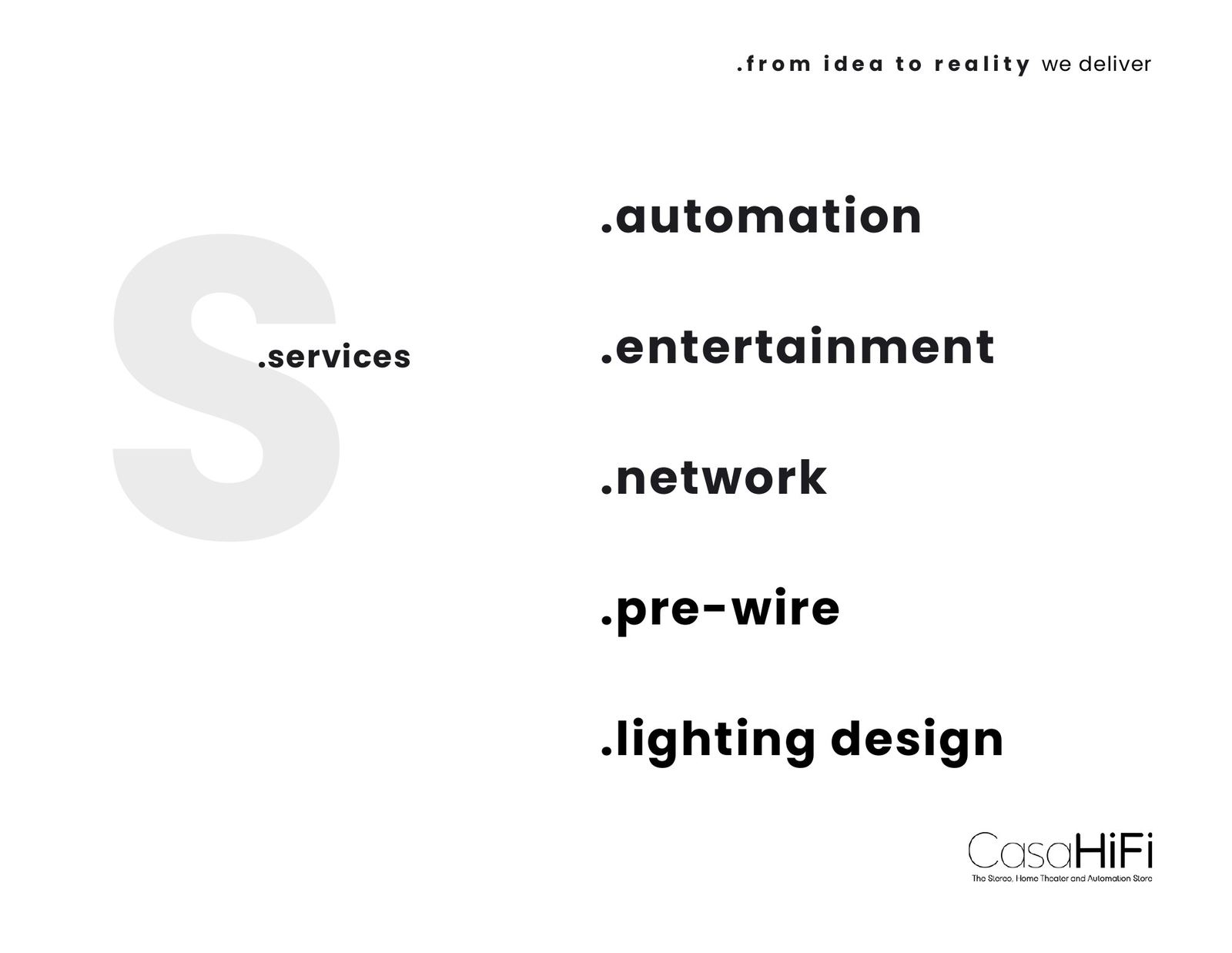 CasaHiFi brochure page