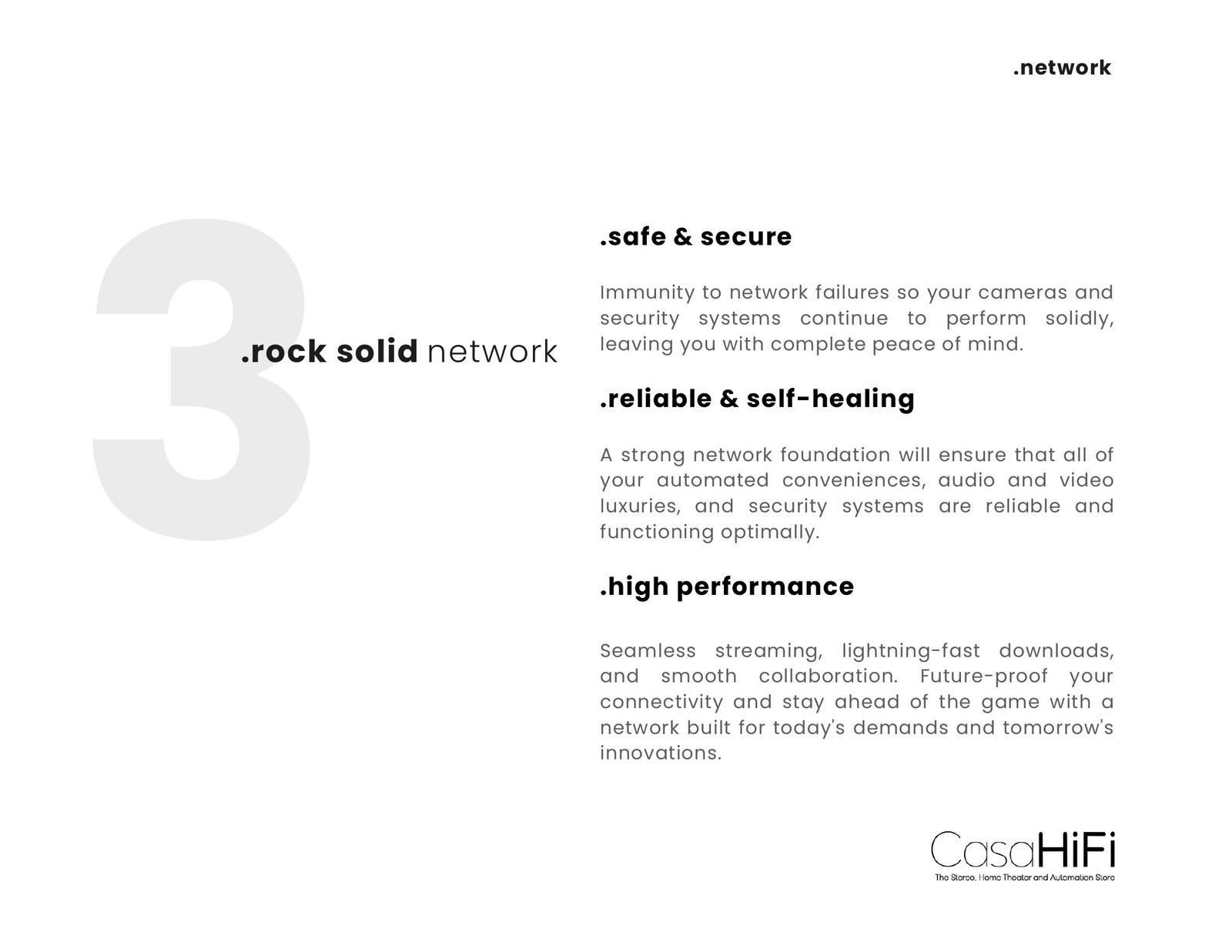 CasaHiFi brochure page