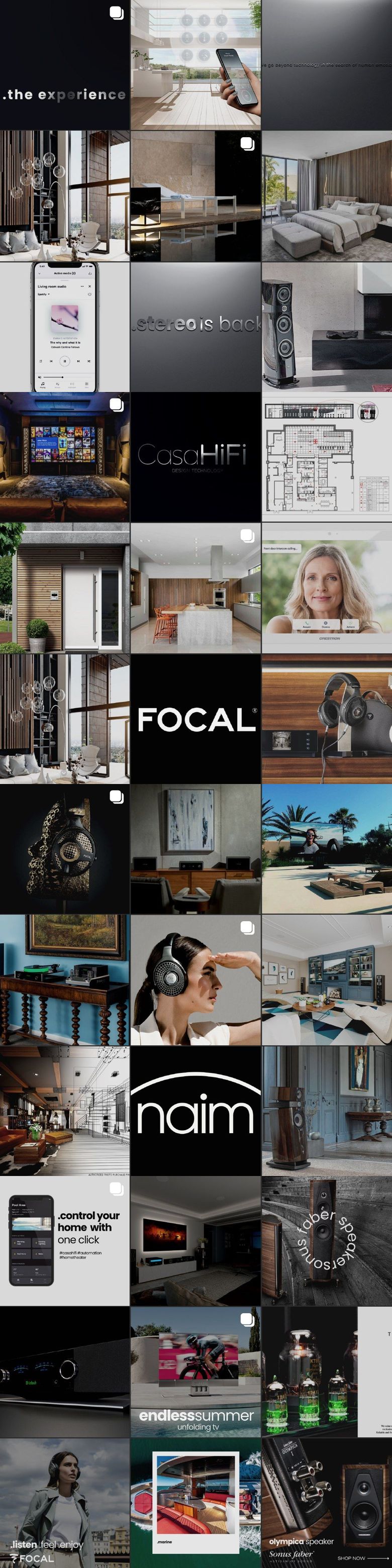 CasaHiFi Instagram grid