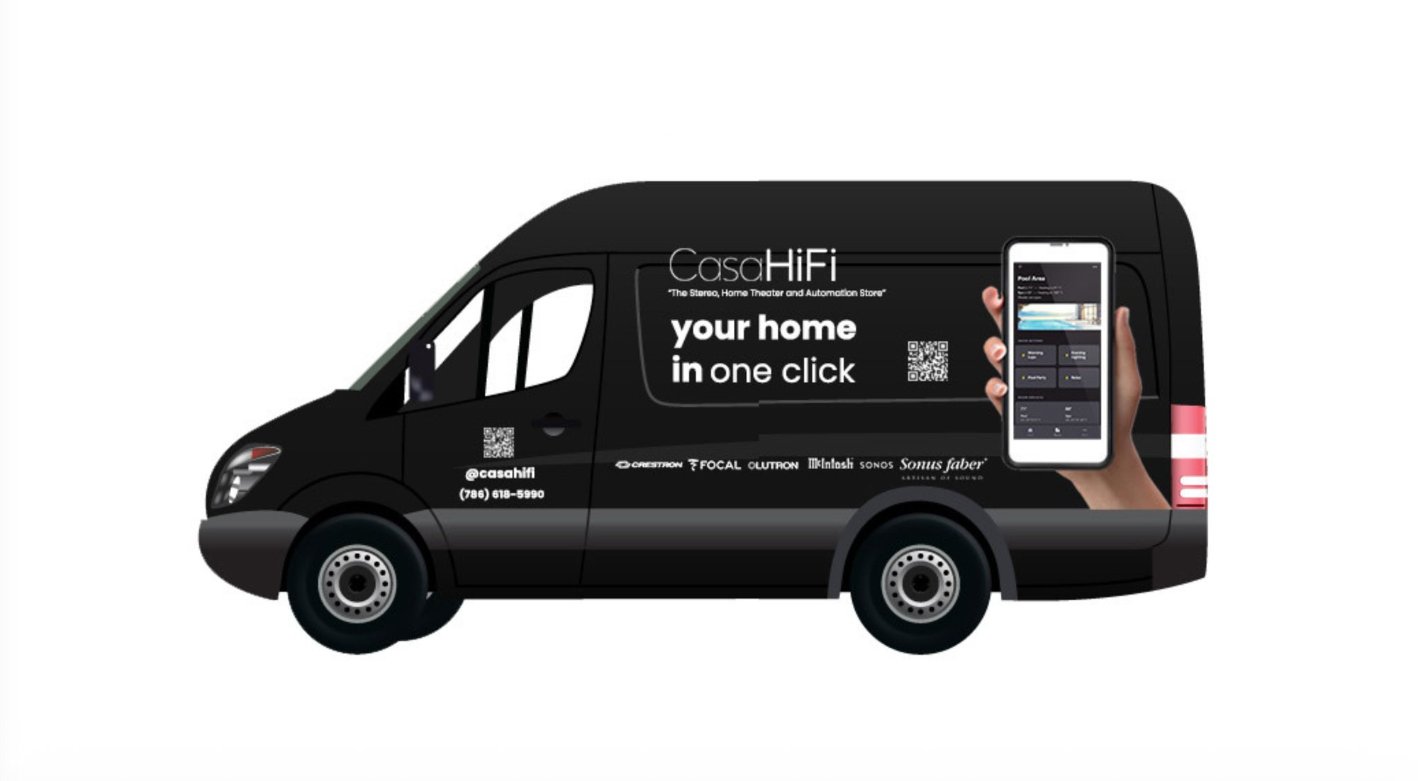 CasaHiFi van wrap Van · driver side
