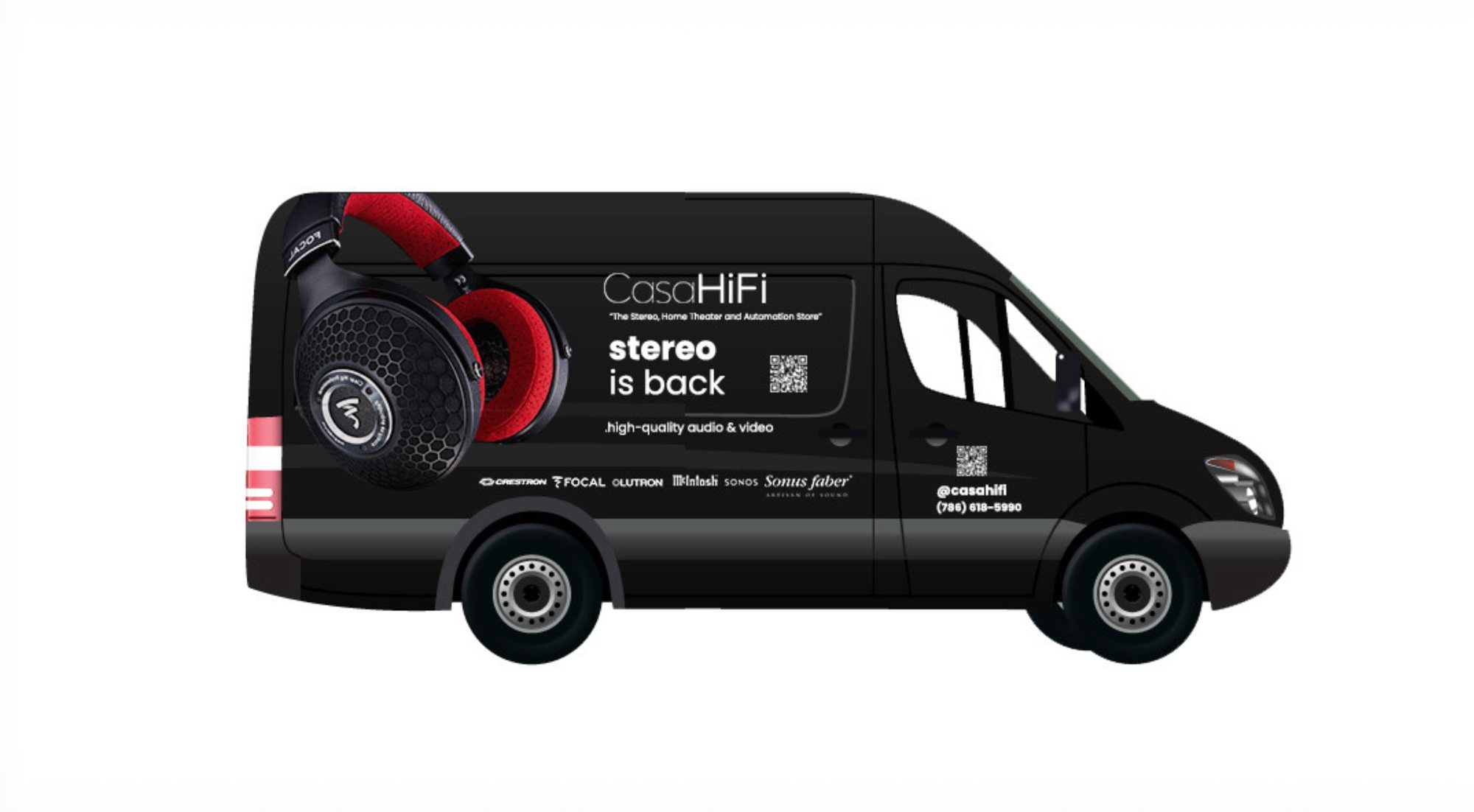 CasaHiFi van wrap Van · passenger side