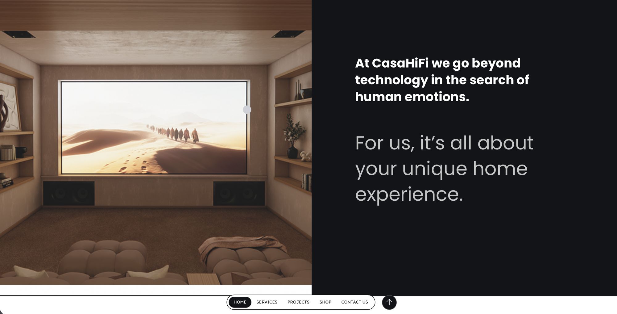 CasaHiFi website after